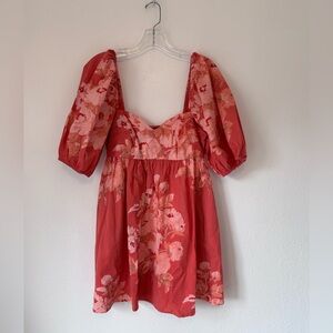 Free People floral slip on dress XS